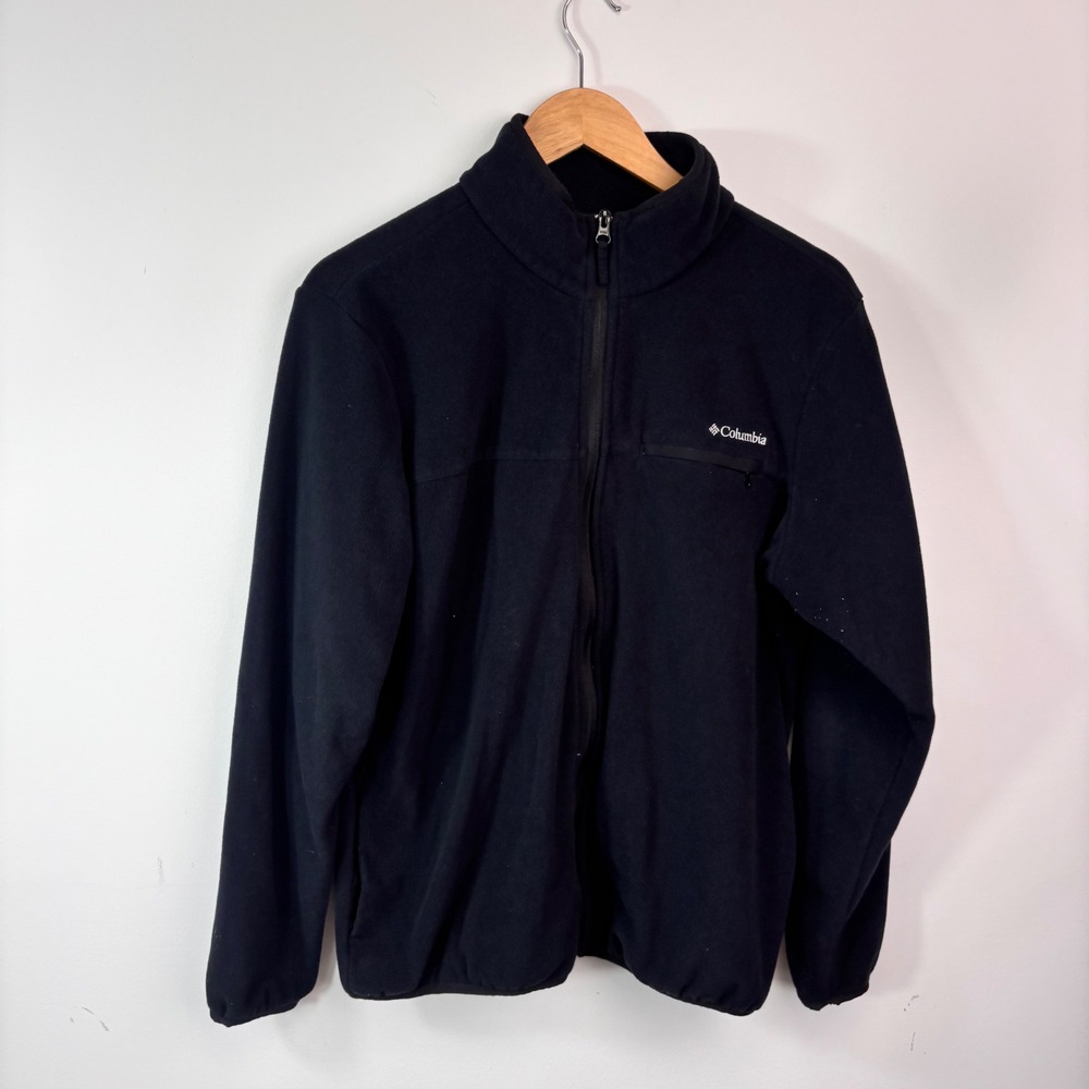 Columbia Sportswear Black Fleece Jacket XL Full Zip Gorpcore Outdoor Hiking